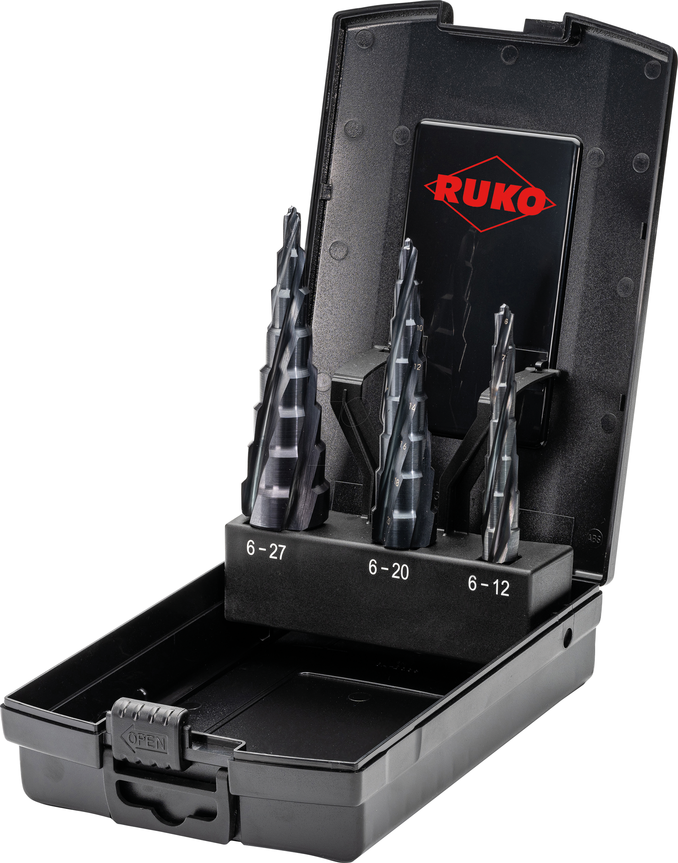 RUKO101087PRO - Stufenbohrer-Satz HSS RUnaTEC - 3 tlg.