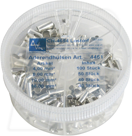 VT SORT 4461 - Streudose unisoliert, 4,0 - 16,0 mm², 190-teilig