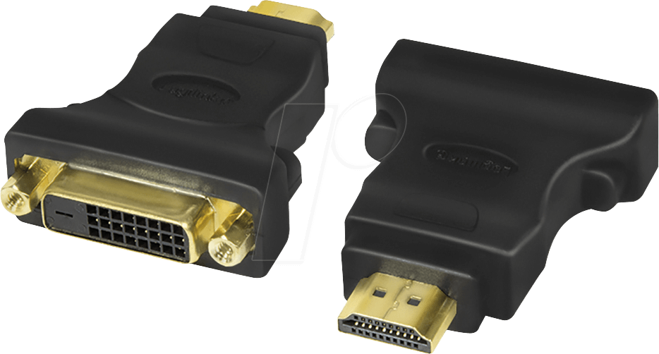 LOGILINK AH0002 - HDMI Adapter, HDMI Stecker auf DVI-D Buchse