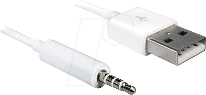 DELOCK 83182 - Sync- & Ladekabel, USB-A -> iPod (3,5 mm Klinke), 1,0 m