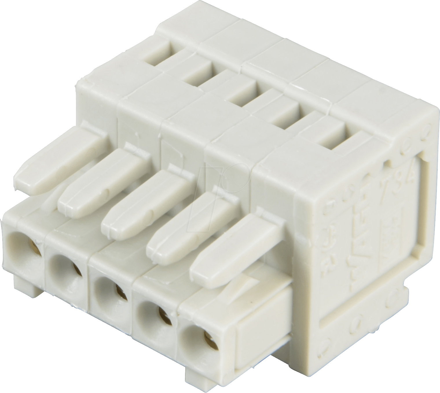 WAGO 734-105 - CAGE-CLAMP Federleiste, Mini, RM 3,5, 5-pol.