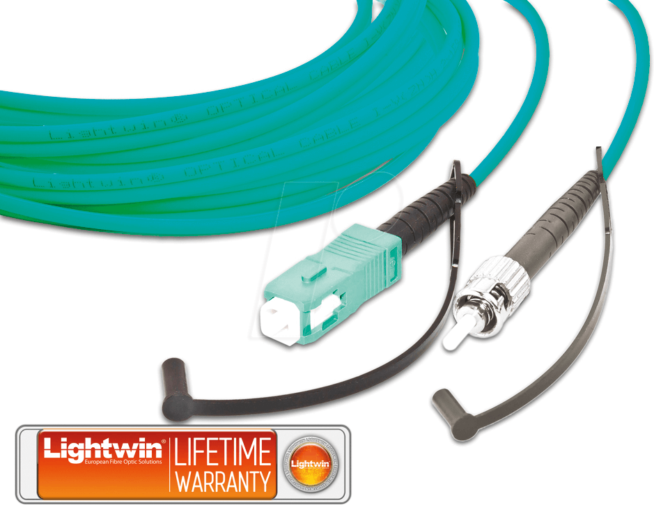 LSP-50 SC-ST2OM3 - Simplex LWL Patchkabel, MM OM3, SC - ST, 2 m