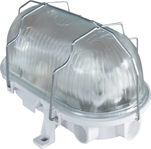 BLULAXA 49901 - Kellerleuchte Basis vari Metall-Korb oval, weiß, E27, IP44