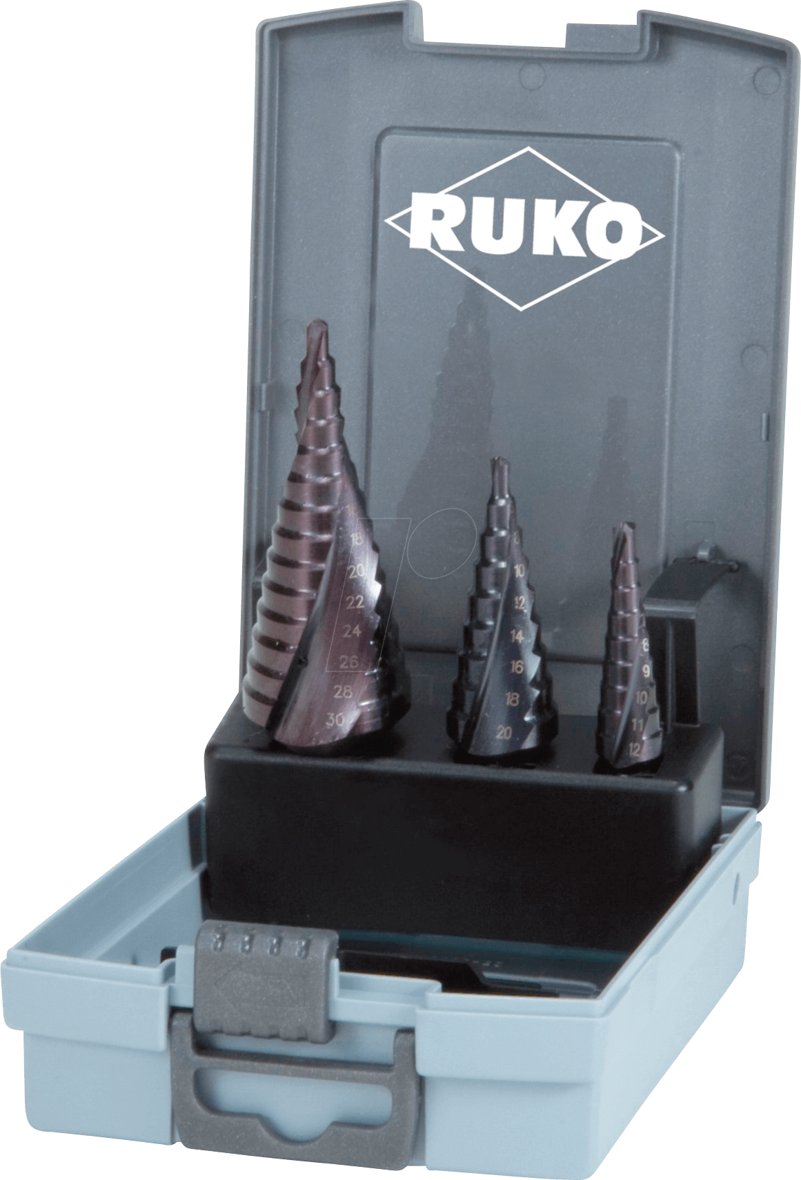 RUKO 101026FRO - Stufenbohrersatz, TiAlN, 4,0 - 30,0 mm, 3-teilig
