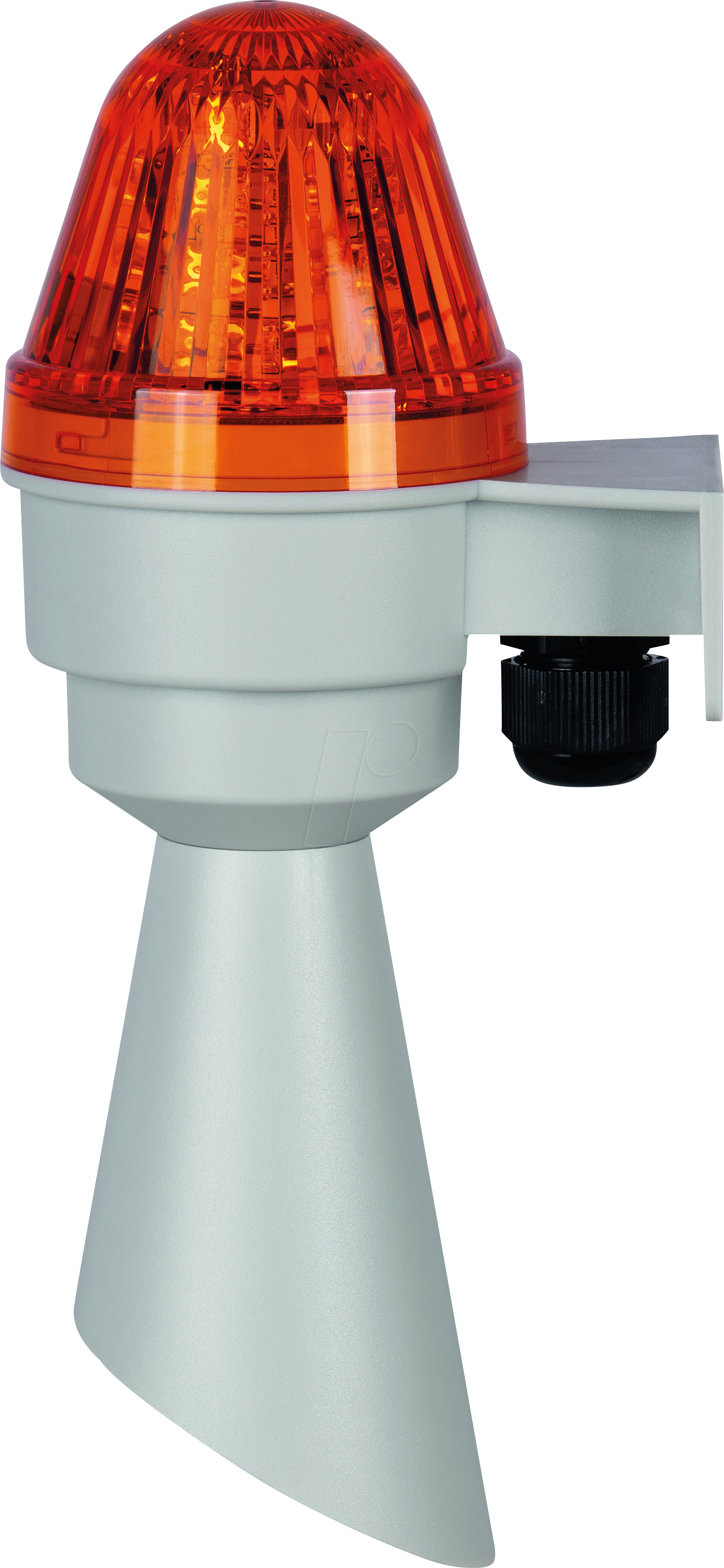 COBLHP582GT230AL - Kleinhupe, mit Trichter, grau, gelbe Linse, 230V AC