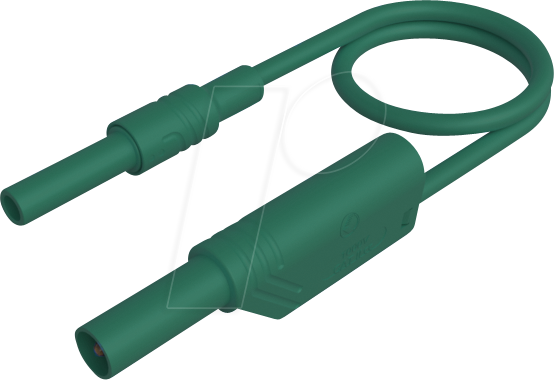 MAL S WSB 100 GN - Messleitung, 2,5 mm², 1,00 m, grün, gesichert, stapelbar