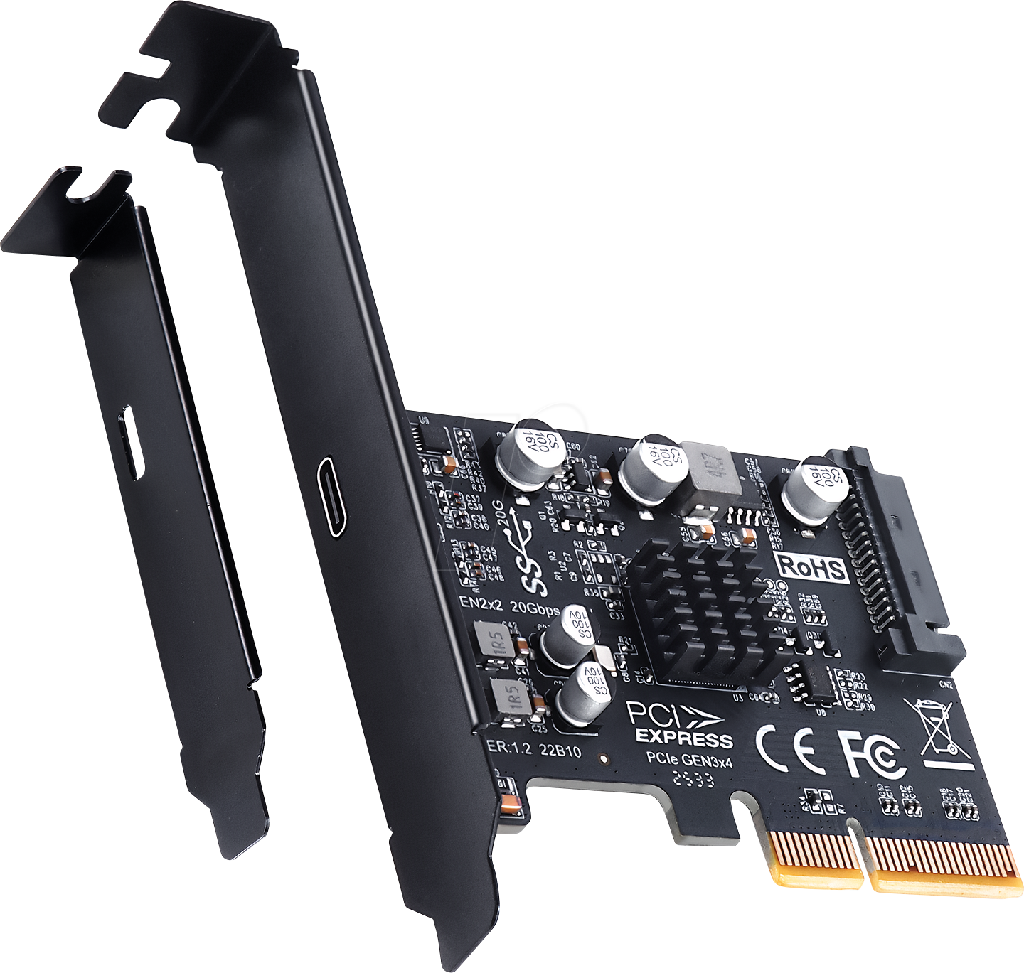 GG 18156 - 20Gbps Erweiterungskarte USB-C 3.2 Gen2x2