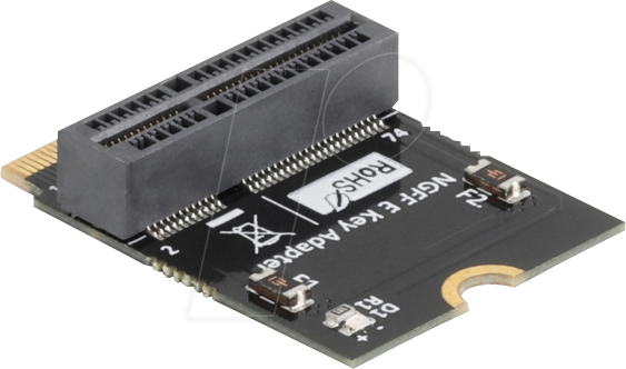 Thumbnail - DELOCK 64341 - Adapter M.2 Key E > M.2 Key E Slot, gewinkelt