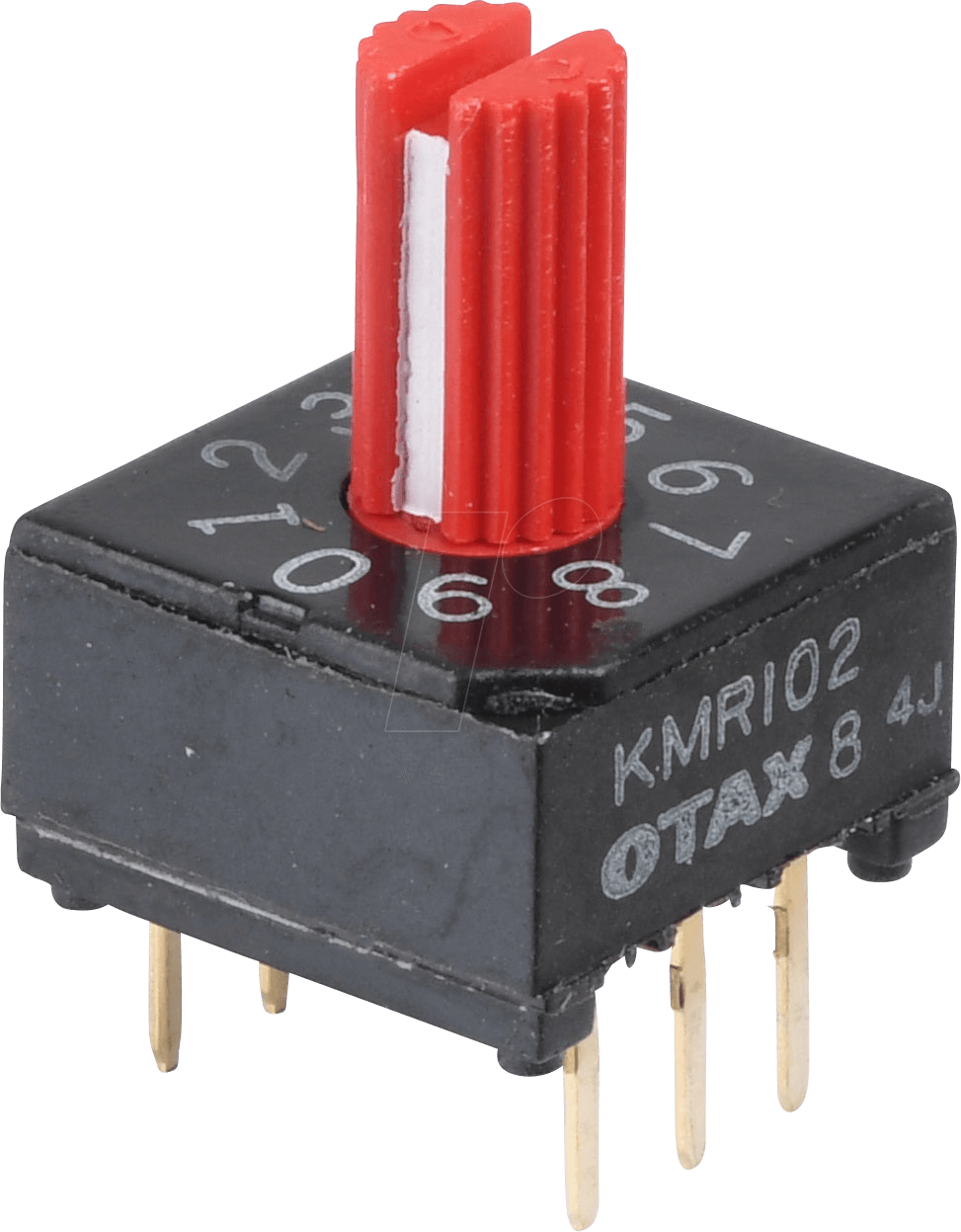 KMR 10 - Dreh-Codierschalter, 10 Pos., vertikal mit Achse