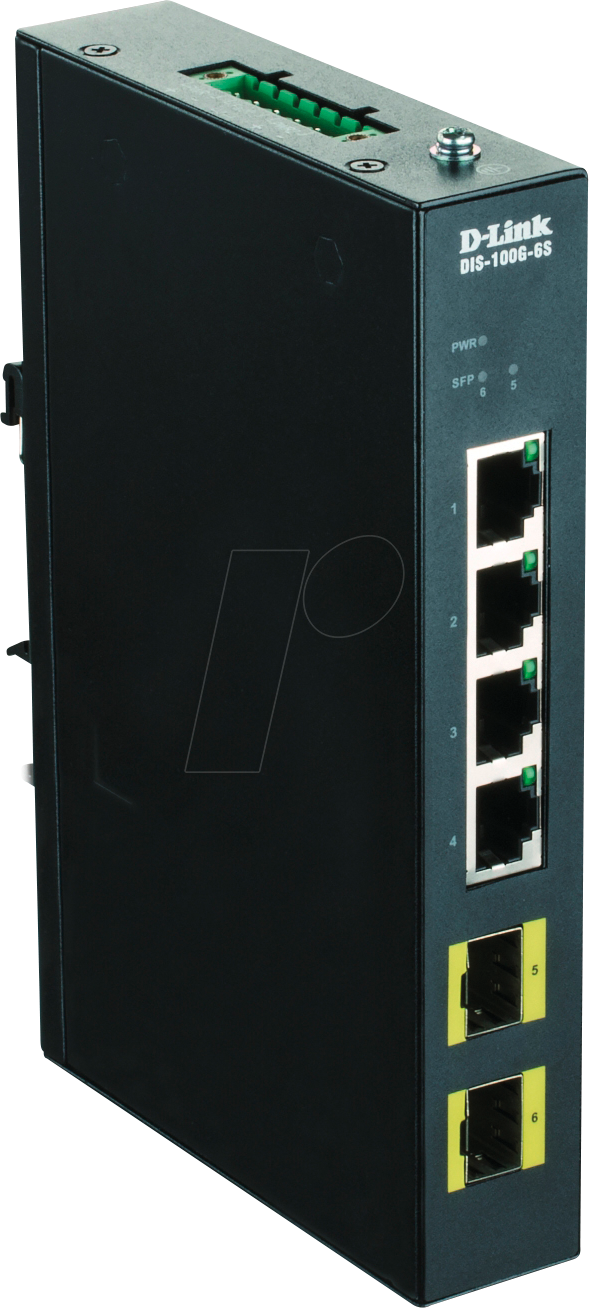 D-LINK DIS100G6S - Switch, 6-Port, Gigabit Ethernet, SFP