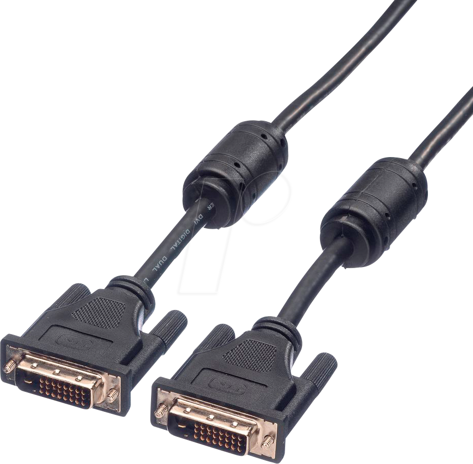 ROLINE 11045599 - DVI Monitor Kabel DVI 24+1 Stecker, Dual Link, 20 m