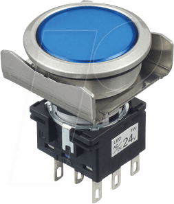 ID LB6MLM1T64S - Beleuchteter Einbautaster LB, 22 mm , 2 CO