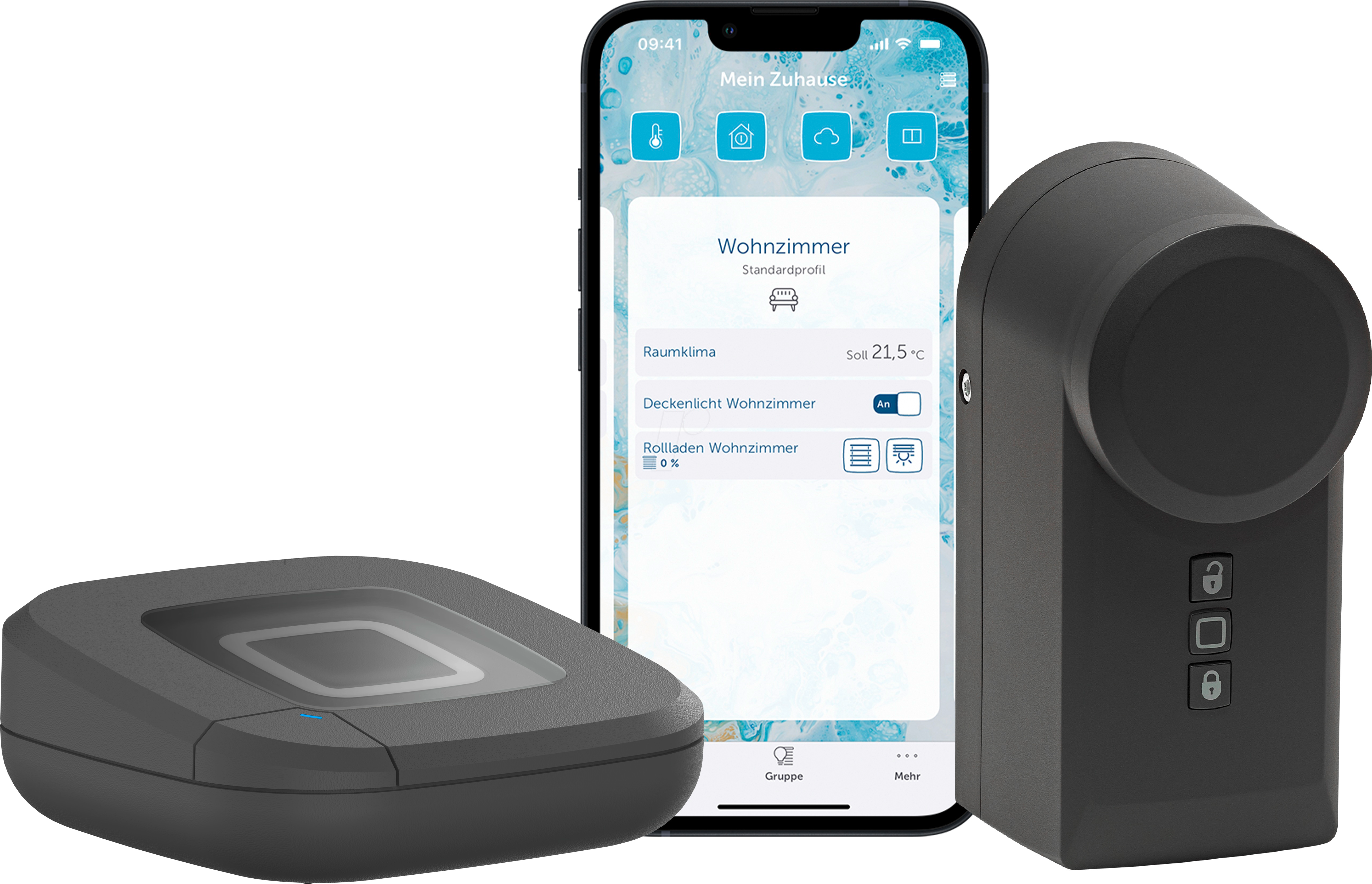 HMIP HAP2-DLA - Starter Bundle Zutritt, Türschloßantrieb anthrazit