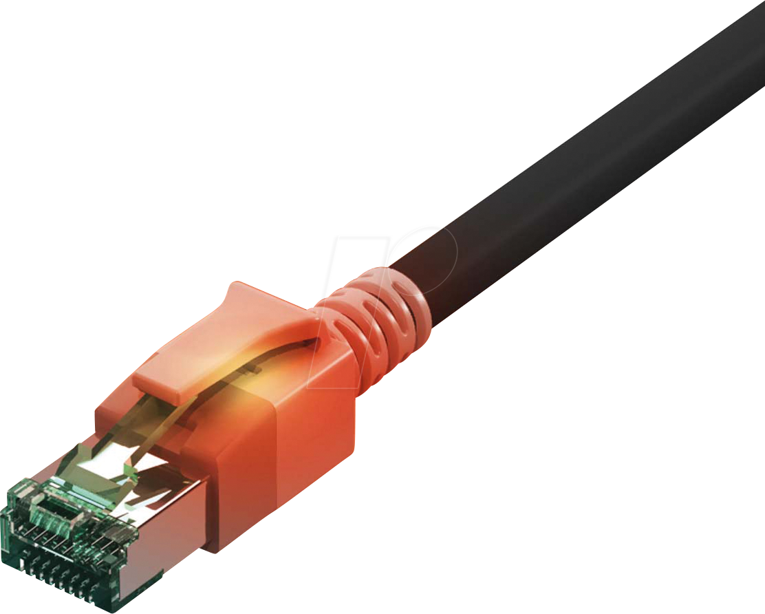 Thumbnail - CS1OSADAD0030 - Cat.6a LED Patchkabel, DualBoot, S/FTP, schwarz, 3 m