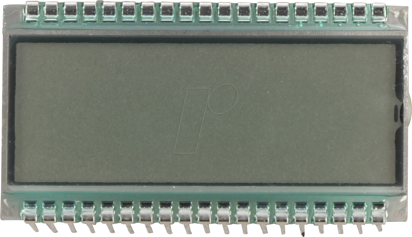 DE118TS-20/8.0 - LCD-7-Segment, 4 Digits, H:8,0 mm, transreflective
