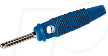 BUELA 20K BL - Bananenstecker, 4 mm, blau