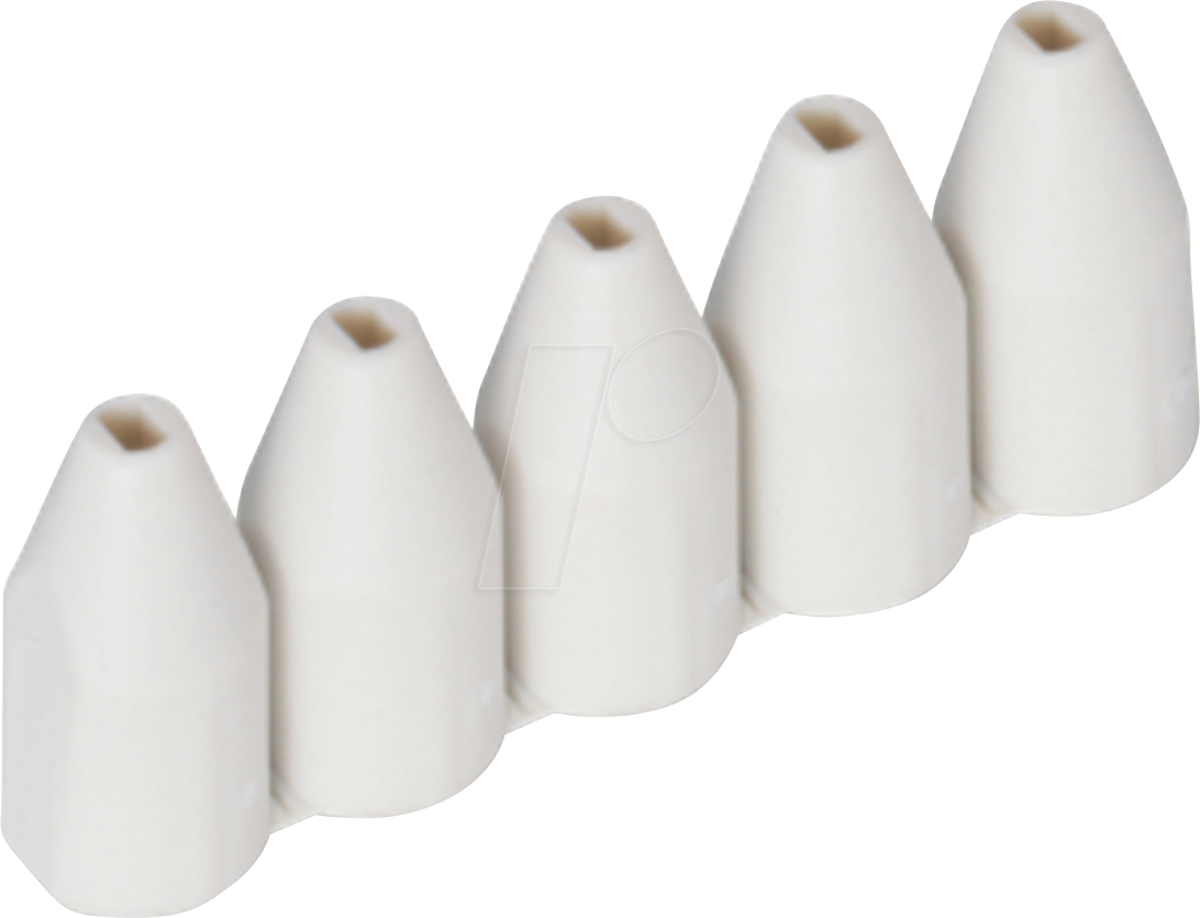 WAGO 2002-171 - Isolierungsstopp, 0,25 - 0,5 mm², 5 Stück / Strang, grau