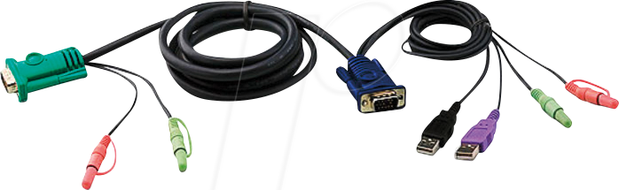 ATEN 2L-5303UU - KVM Kabel, VGA, USB, Audio, 3 m