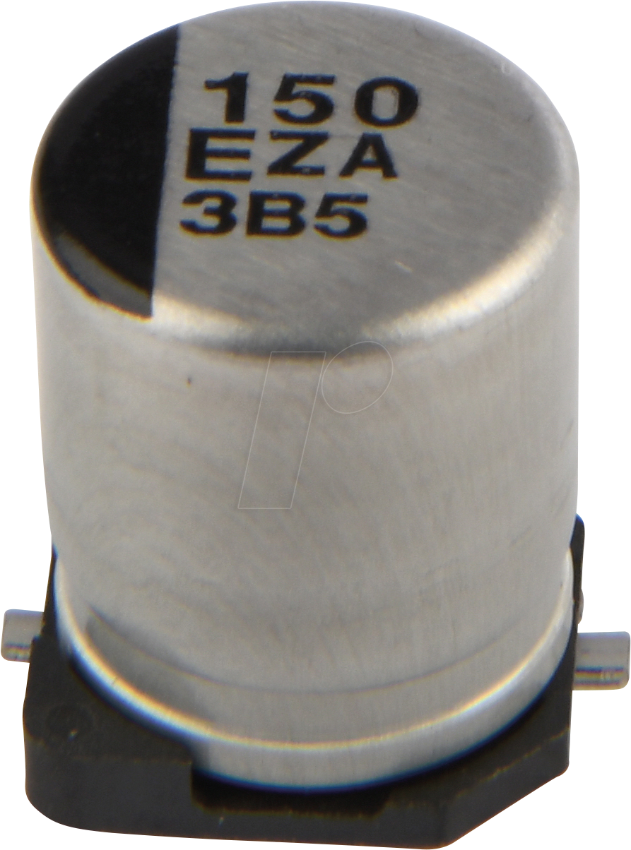 EEHZA 150U 25A - ELKO-Polymere Hybrid SMD, 150 µF, 25 V, 105 °C, 8x10,2 mm