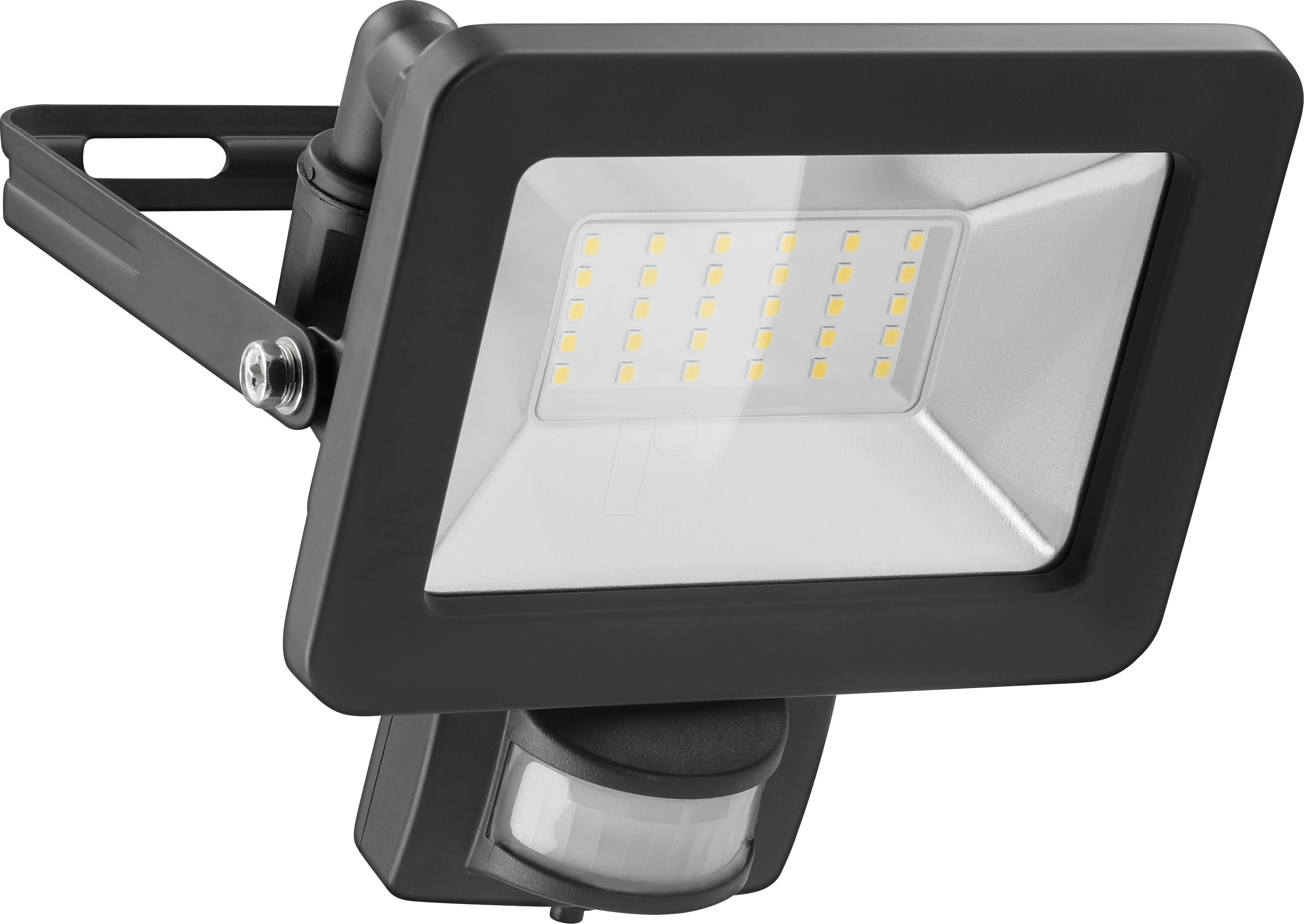 GB 53881 - LED-Flutlicht mit Sensor, 30 W, schwarz, IP44, M16 Kabelanschlus