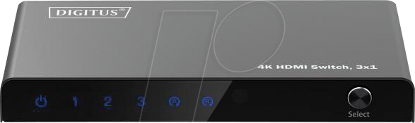 DIGI 55331 - 3x1 HDMI Switch, 4K 60Hz
