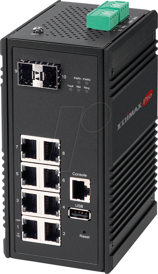 EDI IGS-5208 - Switch, 8-Port, Gigabit Ethernet, SFP