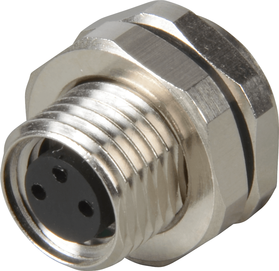 RKMHL 3 - M8-Kupplung, 3-polig, Print, Hinterwandmontage