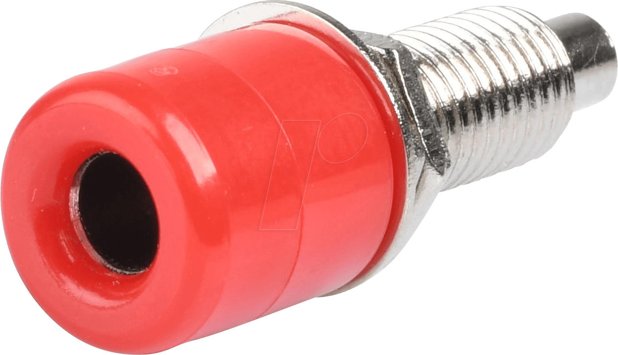 BB 4 RT BD - Bananenbuchse 4mm, vollisoliert, rot