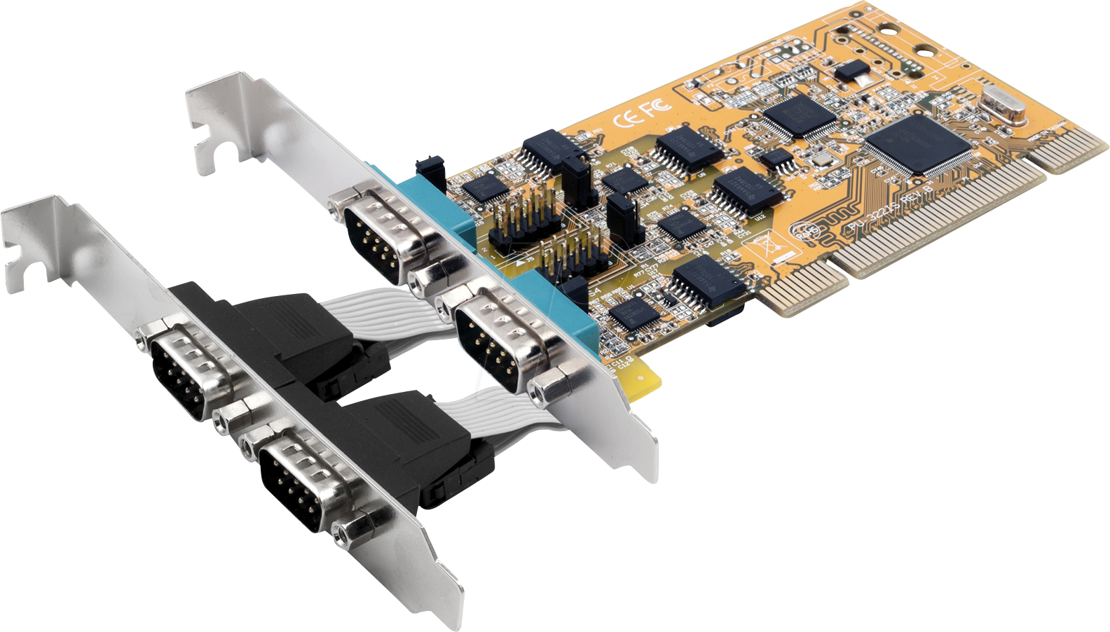 EXSYS EX-42034IS - PCI Karte zu 4x Seriell RS-232/422/485, Opt. Iso.