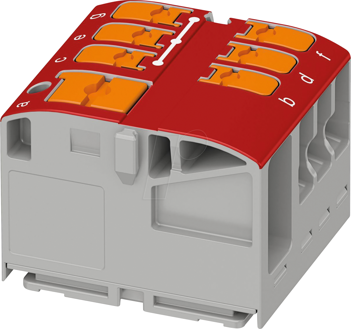 PHOE 1019585 - Verteilerblock - PTVFIX 6/6X2,5, rot