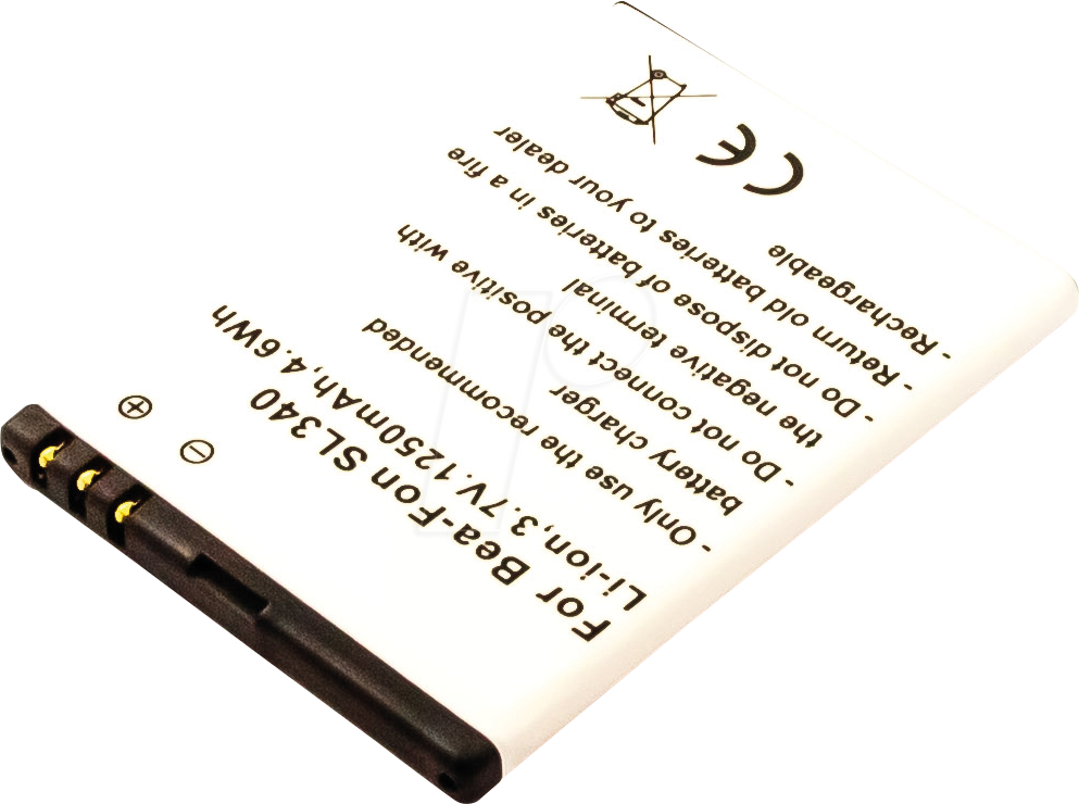 AKKU 13301 - Ersatzakku für Bea-fon, SL340, Li-Ion, 1250 mAh