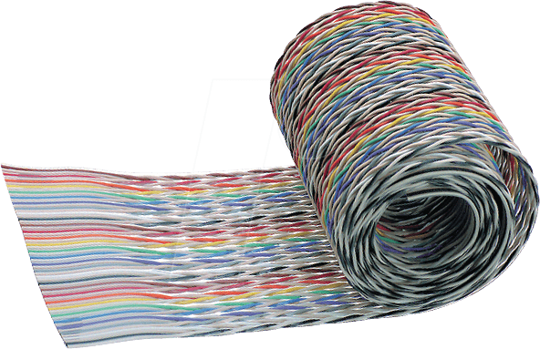 3M 1700-10 - Flachbandkabel, 10 pol, 30 m, mehrfarbig