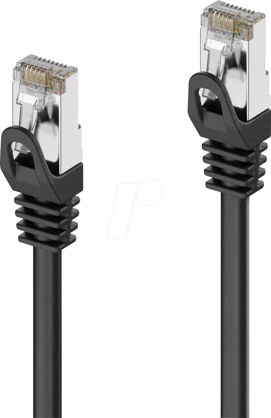 PURE IQP1000030 - Patchkabel Cat.6a, S/FTP, schwarz, 3 m