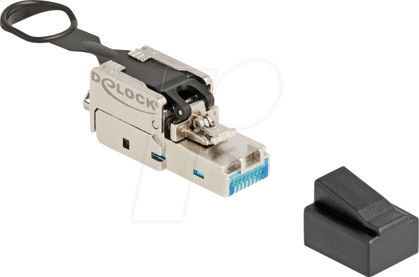 DELOCK 87892 - RJ45 Stecker, Cat.6a, feldkonfektionierbar, Push und Pull