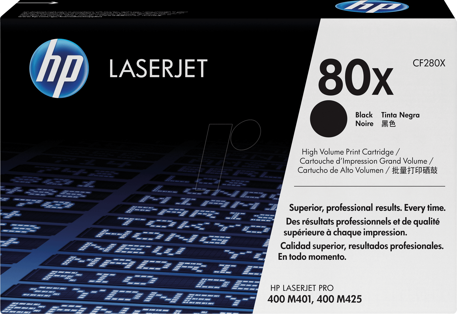 TONER CF280X - HP-Toner, schwarz, 80X, original