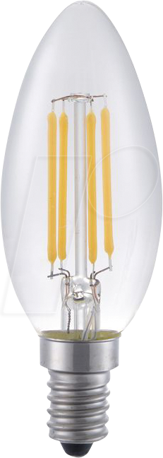 SCHI LX023840312 - LED-Lampe E14, 4 W, 370 lm, 2500 K, Filament, dimmbar