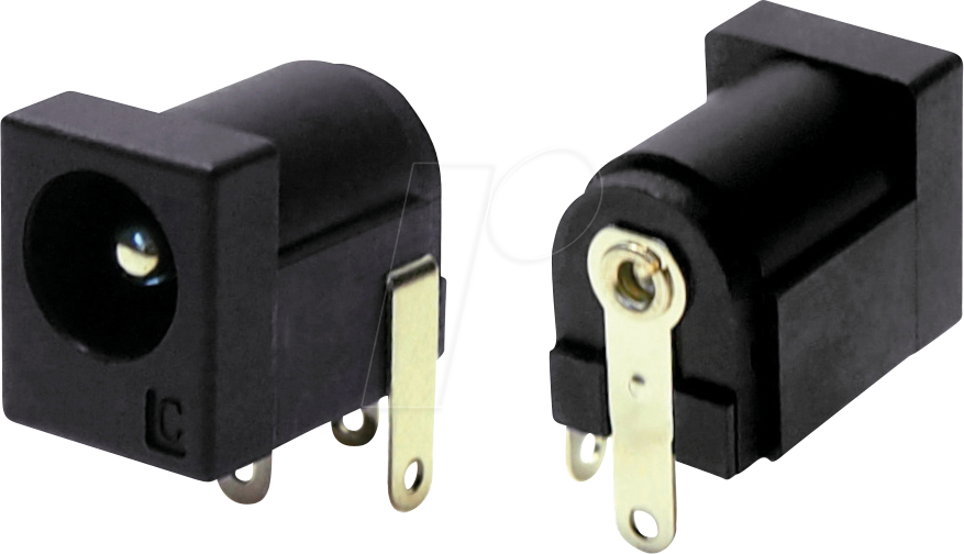 CLIFF FC68149 - DC-Buchse 5,5 × 2,5 mm, rechtwinklig, PCB-Montage