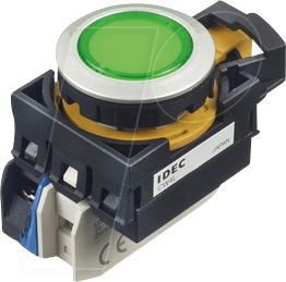 ID CW4LA2E10Q4G - Beleuchteter Einbautaster CW, 28 mm , 1 NO, grün