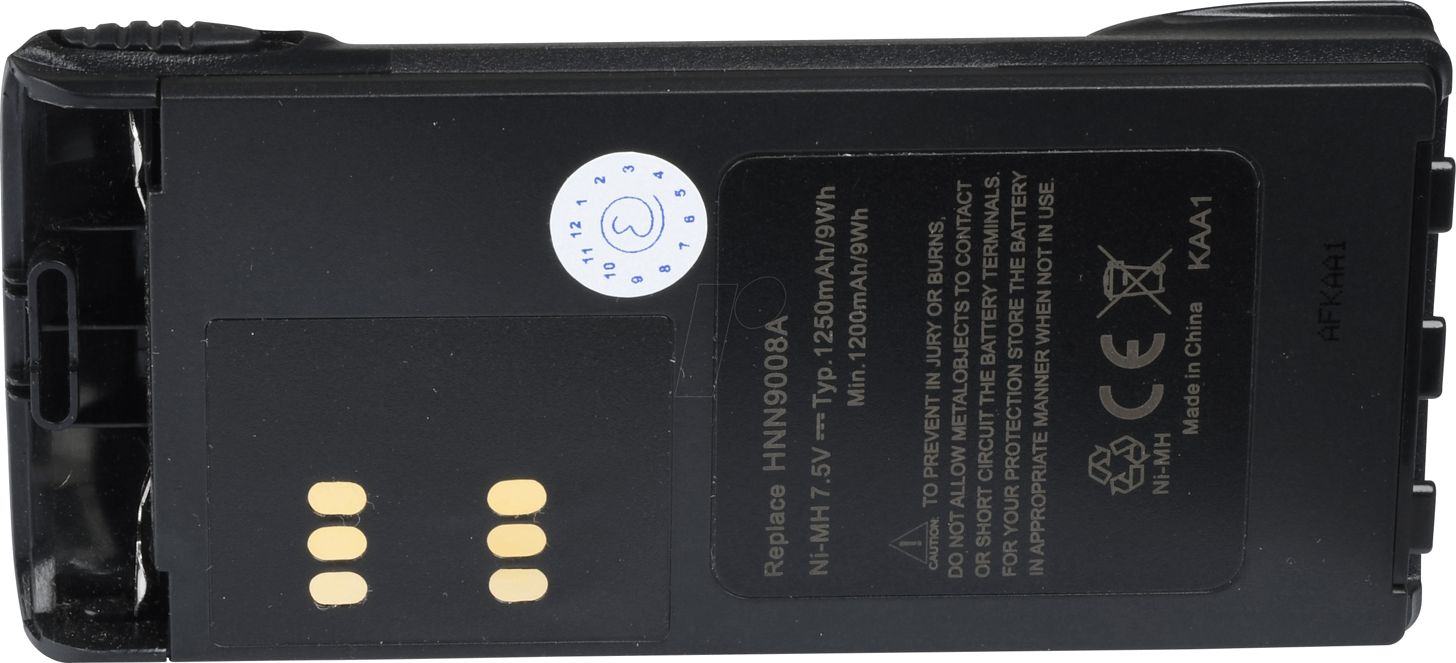 AKKU MOT 16 - Ersatzakku, MOTOROLA GP320, NiMH, 1800mAh
