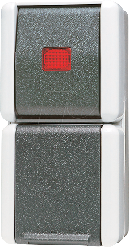 JG 876 KOW - Steckdose 16 A 250 V AC mit Kontrollschalter