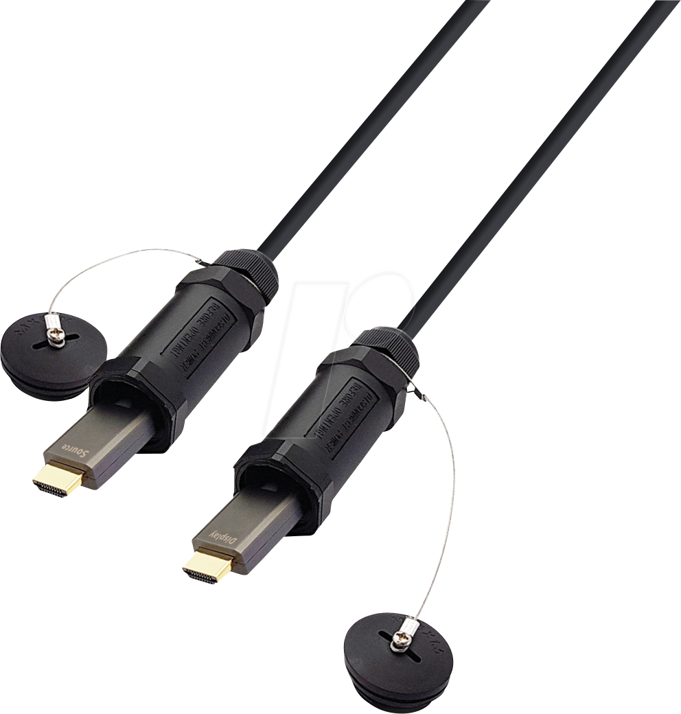 HDMI-AAOC-15M-2 - Aktiv Optisches HDMI Kabel (AOC), stahlarmiert, Schutzhülse, 15m