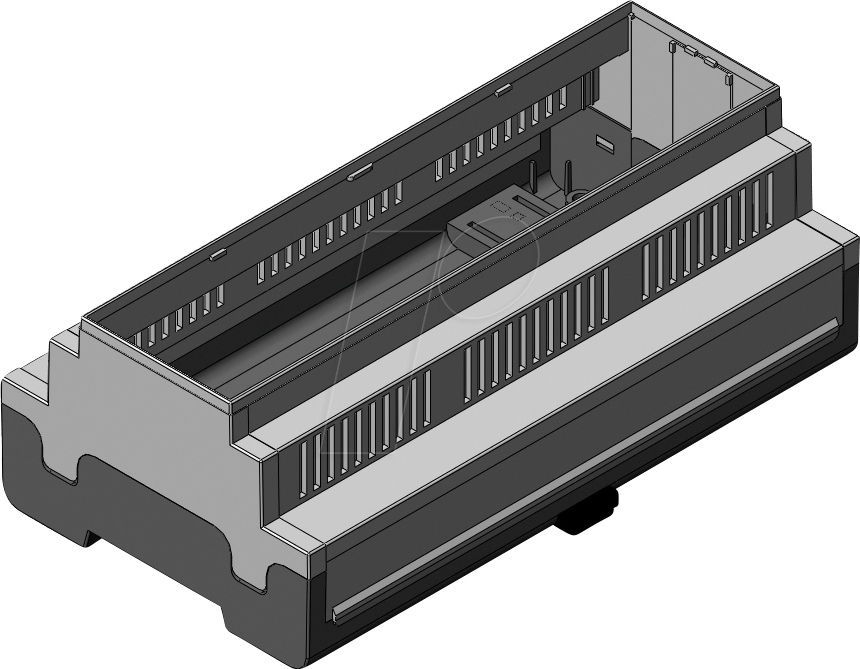 APRA DB9 OBS - Leergehäuse, offen, 160,6 x 58 x 90 mm, 9 TE
