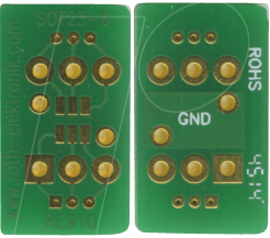 RE 910 - Adapter SOT23-6 1,00 mm Pitch RM 2,54 mm