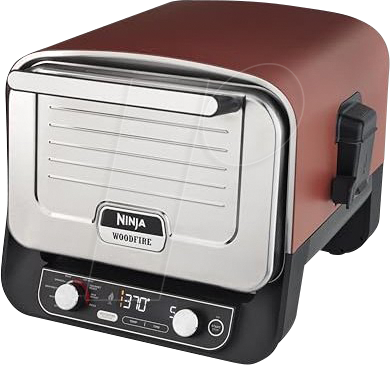 SN NINJA 76597 - Ninja Woodfire Elektrischer Outdoor Ofen, Pizzaofen und Smoker