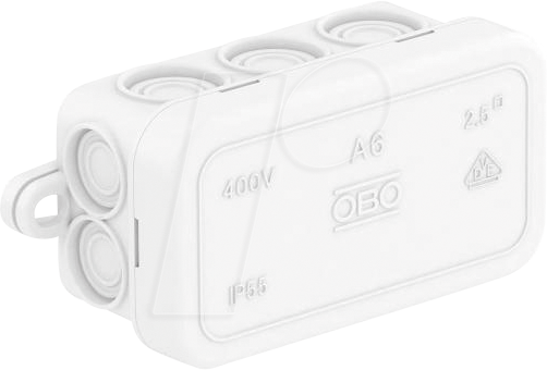 OBO 2000005 - Kabelabzweigkasten A 6, reinweiß