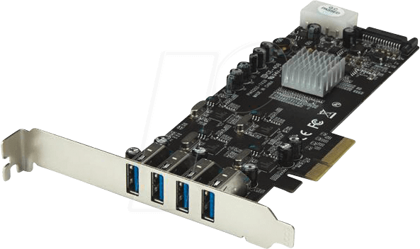 ST PEXUSB3S44V - 4 Port PCIe Karte USB 3.0 PCIe mit UASP