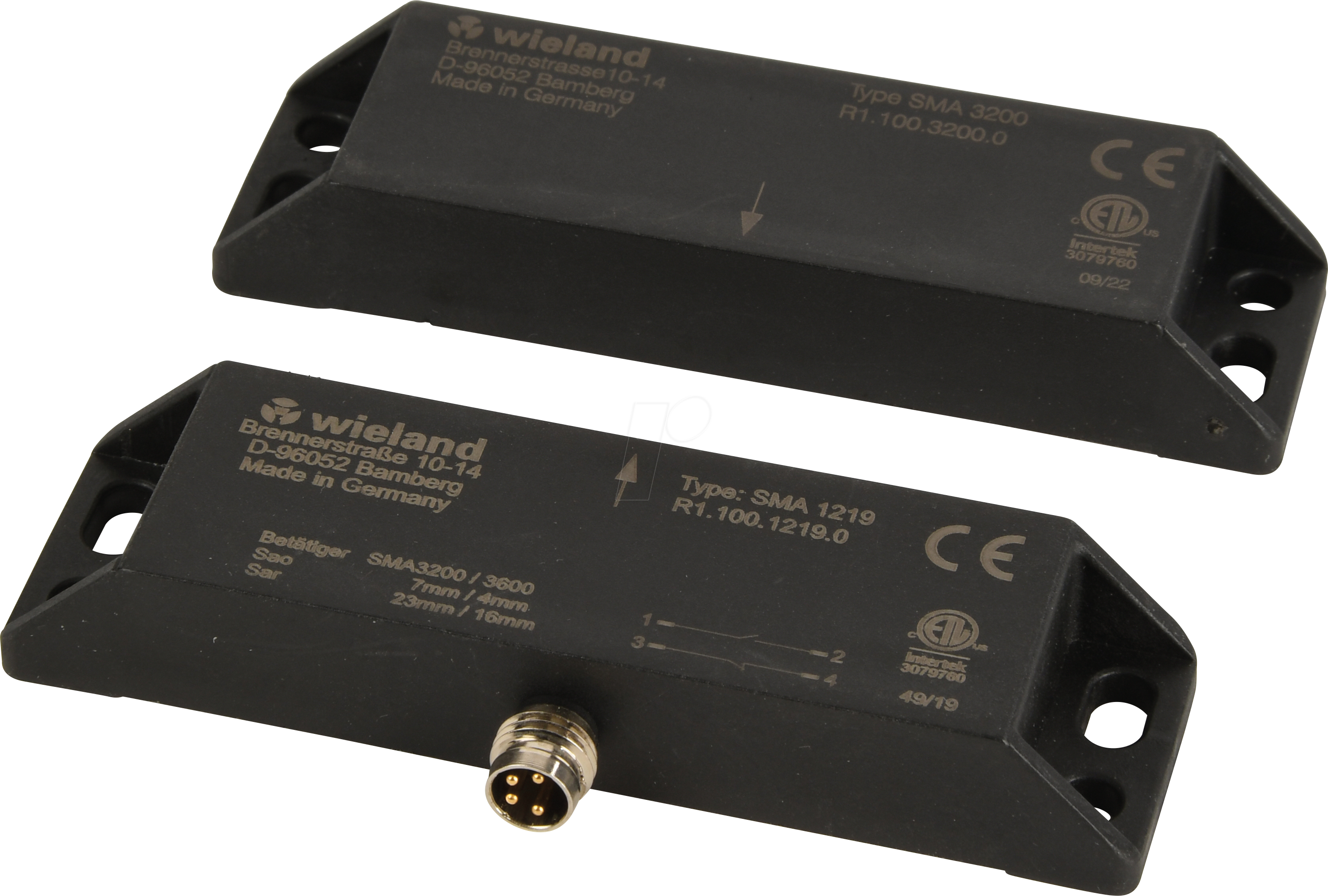 SMA 0219 - Magnetschalterset, Öffner/Schließer, rechteckig