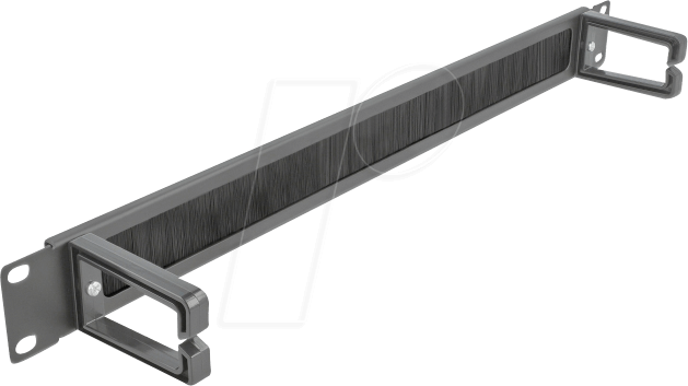 DELOCK 66486 - 19'' Kabelmanagement Bürstenleiste mit 2 Bügeln 1 HE schwarz
