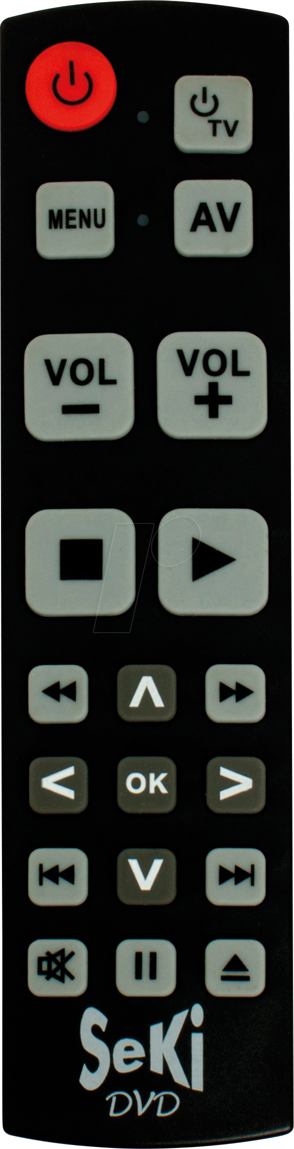 SEKI DVD SW - SeKi DVD, lernfähige Universalfernbedienung, schwarz