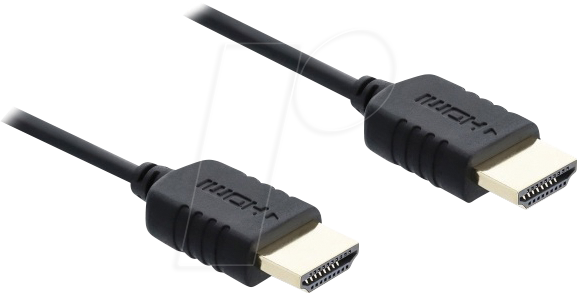 DELOCK 81682 - High Speed HDMI Kabel, 8K 60 Hz 48 Gbps mit Geflechtmantel, 2 m